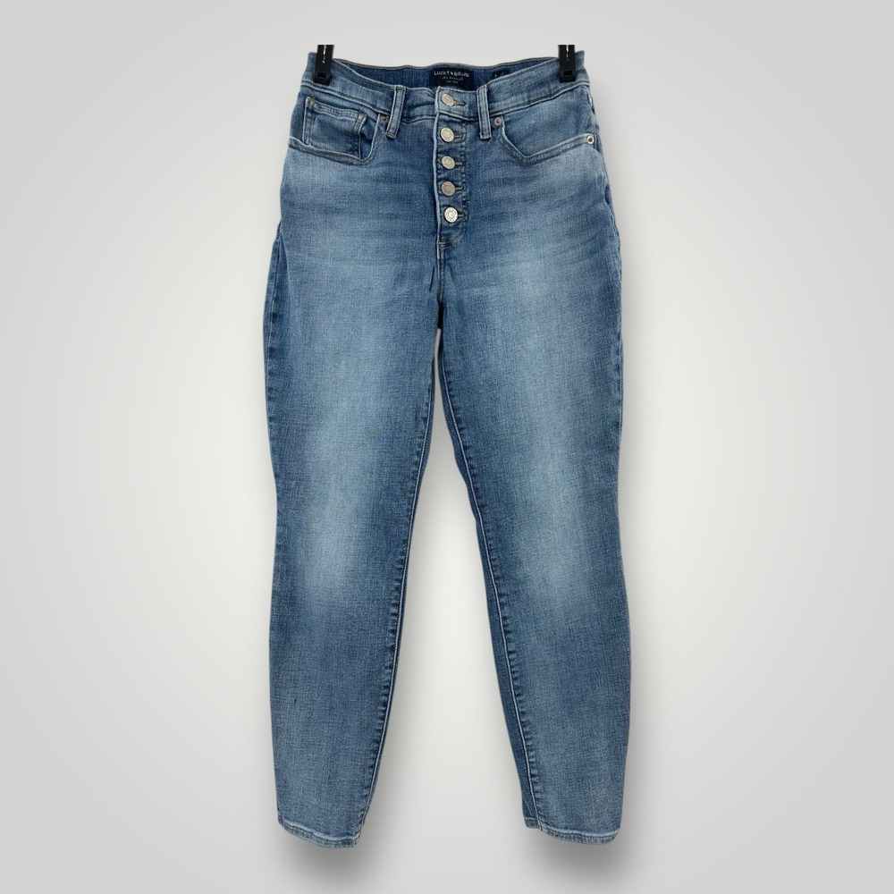 Lucky Brand Jeans Bridgette Skinny Ankle Womans 6/28 (28x27) Mid Rise Button Fly